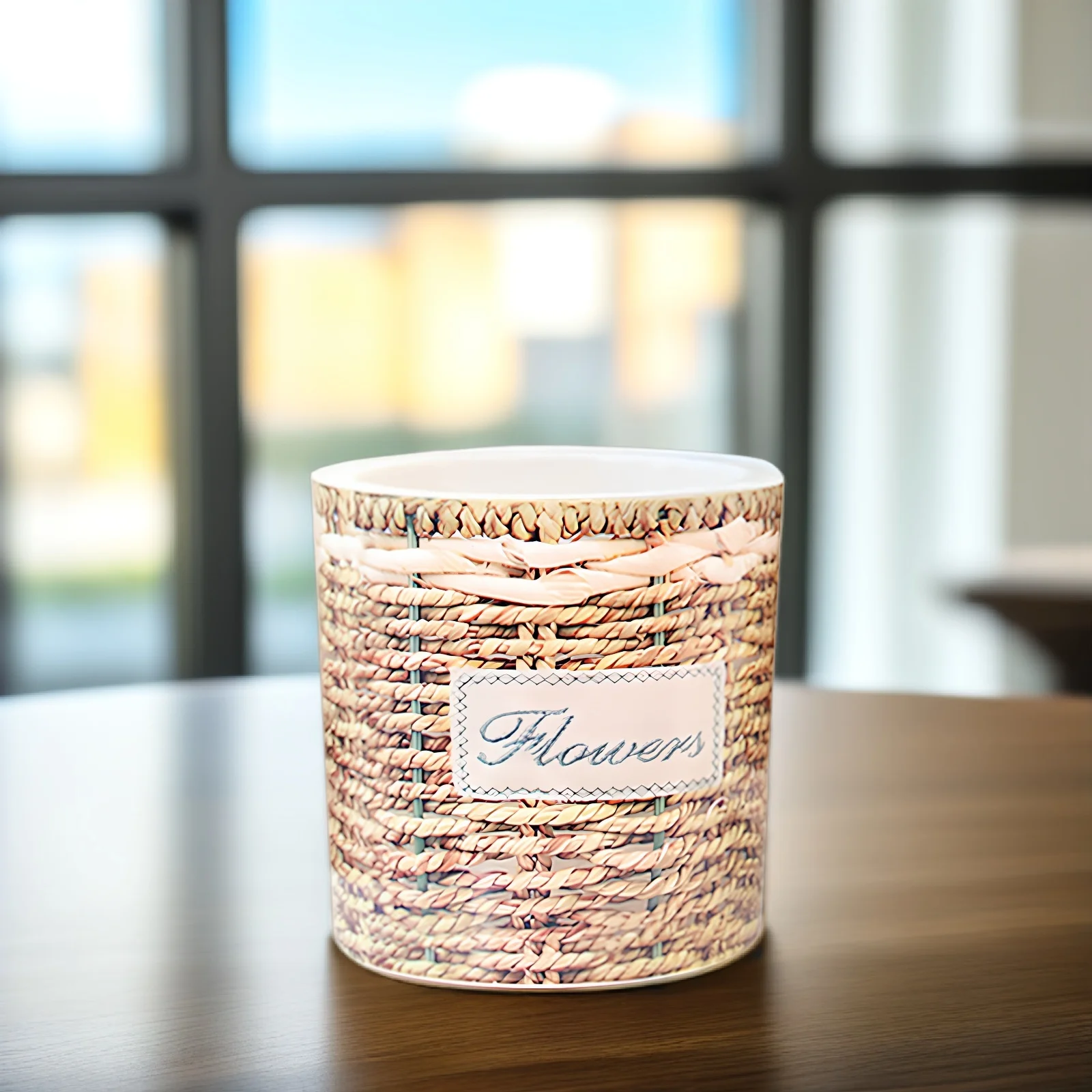 

2pcs Simulated Willow Flower Pots Plastic Woven Flowerpot Brown Succulents Flower Pot for Indoor Gardening Decor Organizer