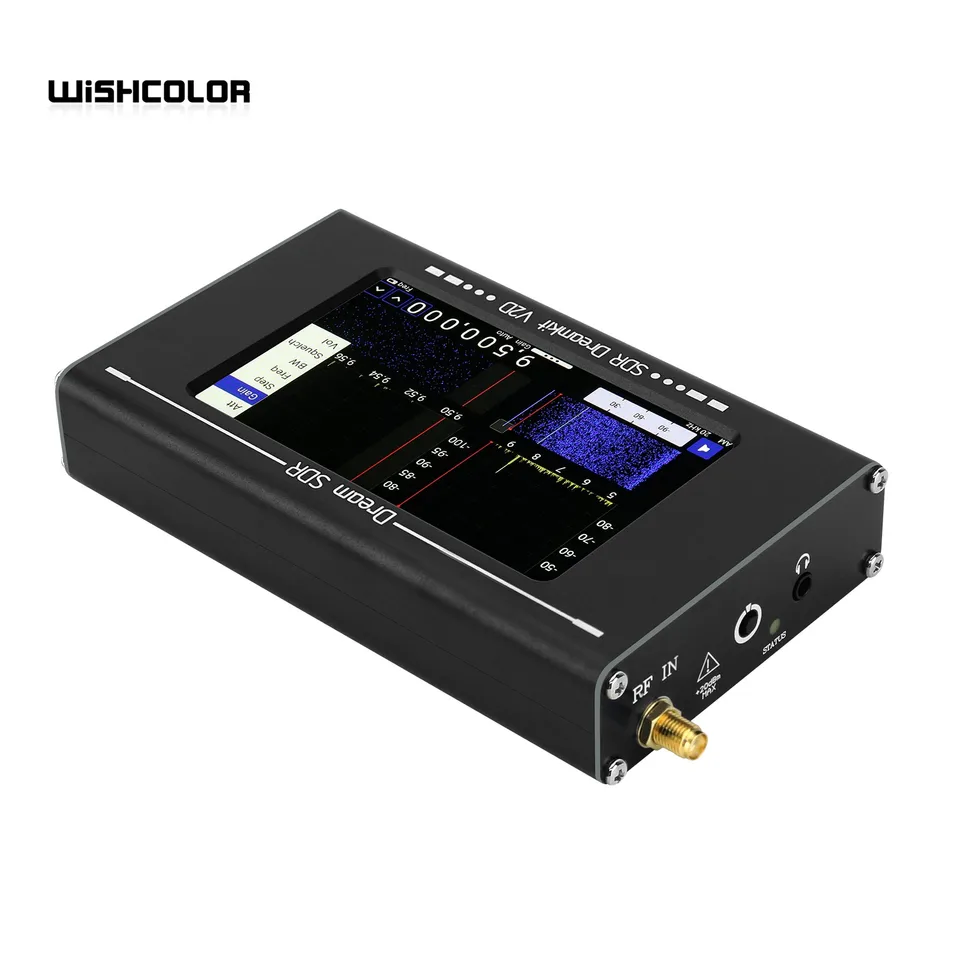 Dreamkit-ポータブルラジオ受信機v2d,帯域幅HAMGEEK-SDR mhz,4インチ