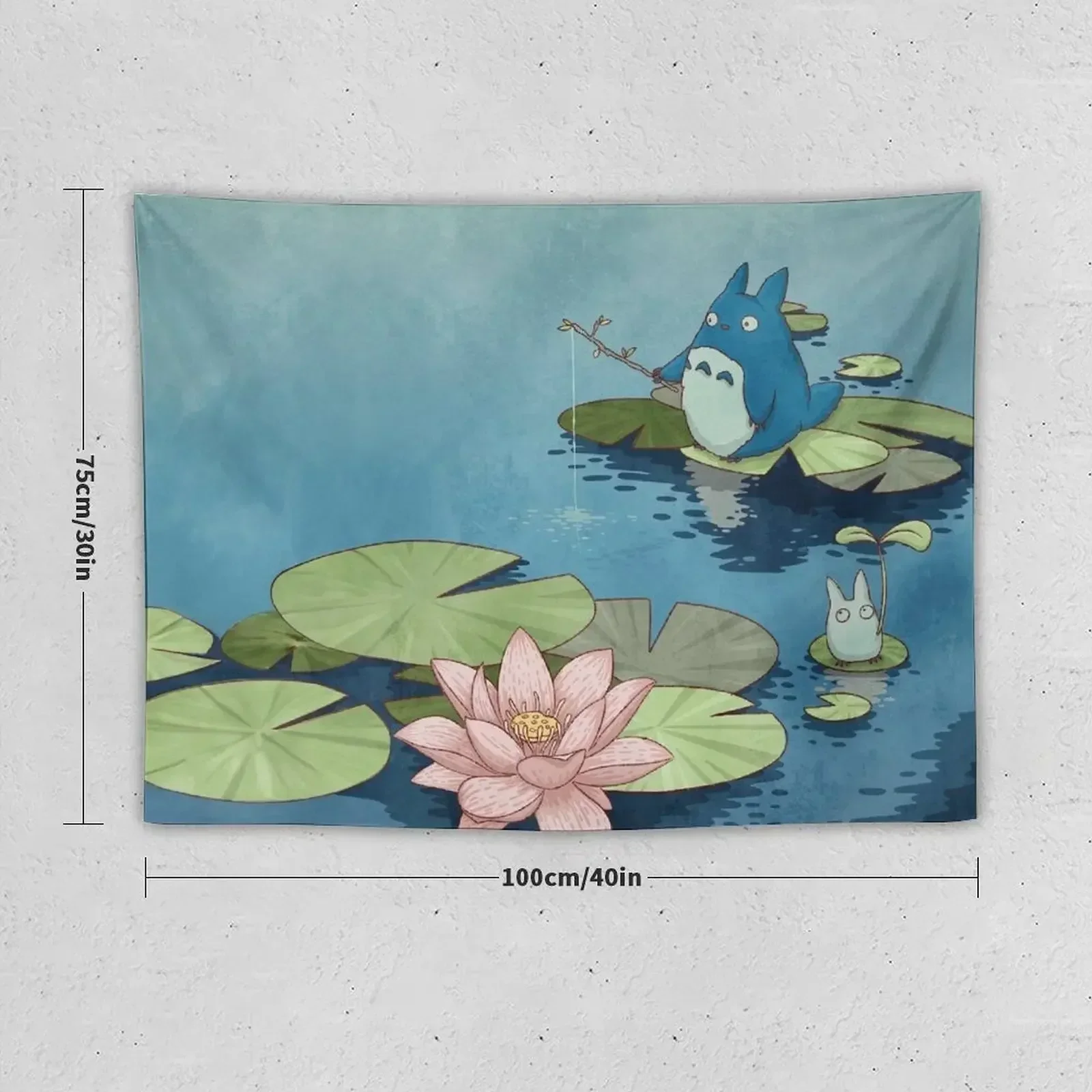 Fishing in the pond Tapestry Room Design Room Ornaments Tapestry