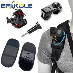 Mochila Strap Bag Clip para DJI Osmo Packet 3, Shoulder Belt Mount para GoPro, Action Camera Acessórios, Insta360 X3, 12, 11, 10, 9