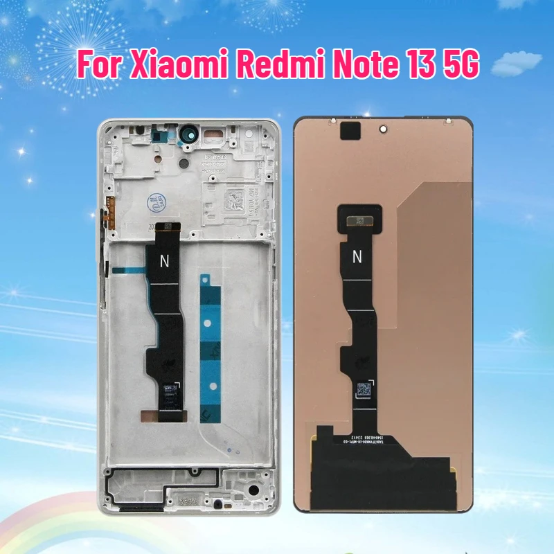 

6,67-дюймовый экран для Xiaomi Redmi Note 13 5G, ЖК-дисплей, сенсорный дигитайзер, OLED-дисплей, быстрая доставка