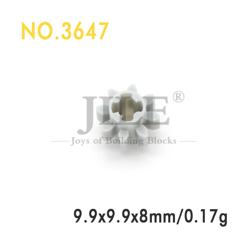 10 pièces technologie engrenage 8 dents Type Compatible avec 3647 bricolage blocs de construction créatifs briques accessoires haute technologie mécanique