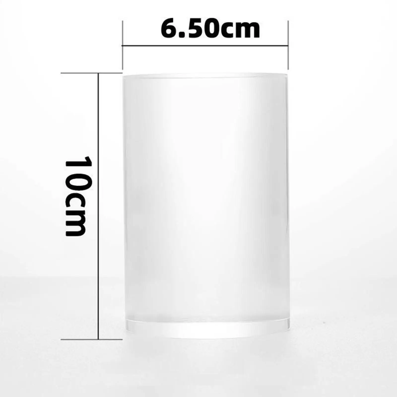 

Acrylic Block Photography Transparent Base Acrylic Cylinder Riser Display Stand for Party Rings Dessert Collectible Collections
