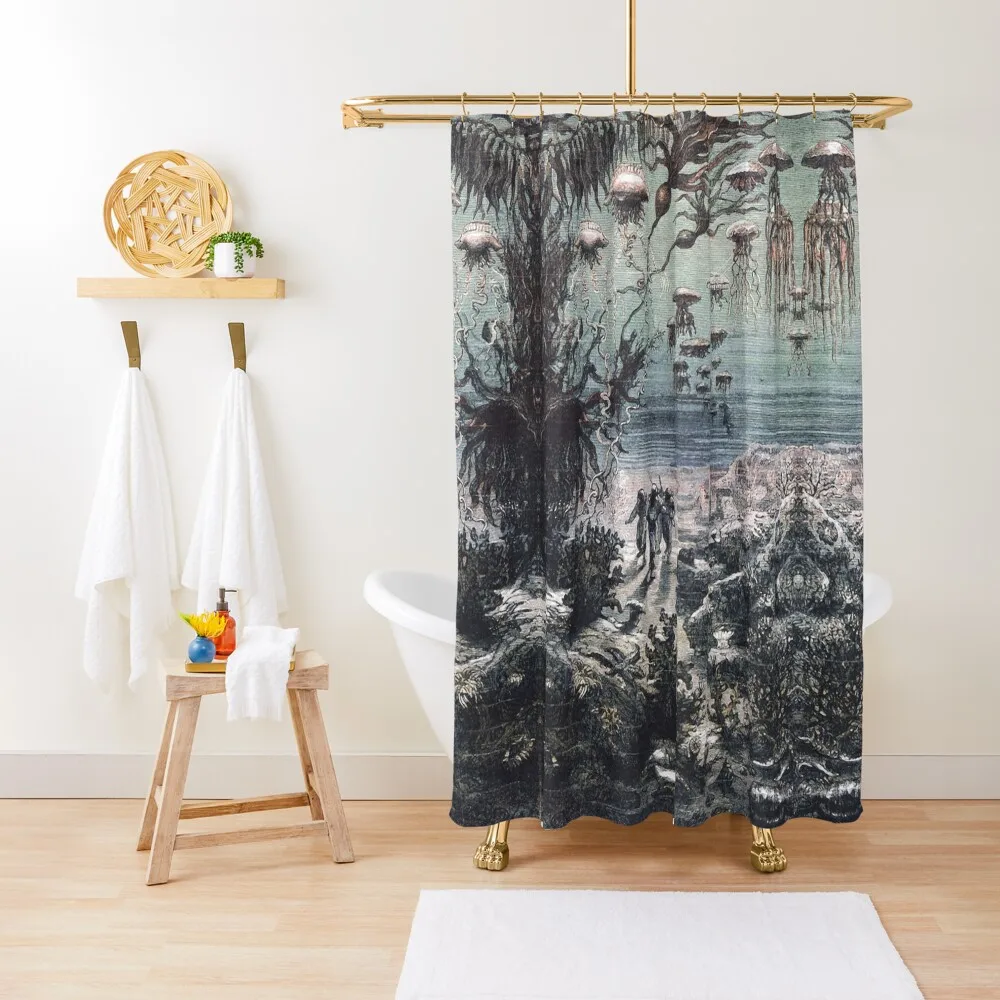 

Twenty Thousand Leagues Under the Sea, Underwater Landscape from Crespo Island Shower Curtain Shower Bathroom Curtain