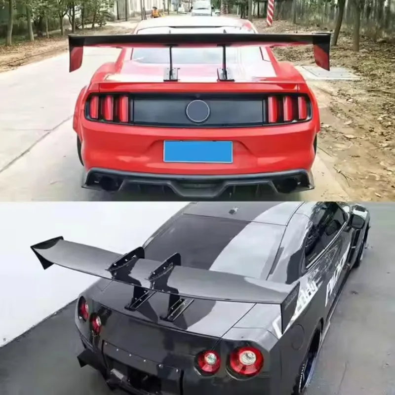 Carbon Fiber /FRP Big Barb Volte Spoiler Rear Trunk Spoiler Boot Lip for GTR Mustang GT86 BRZ
