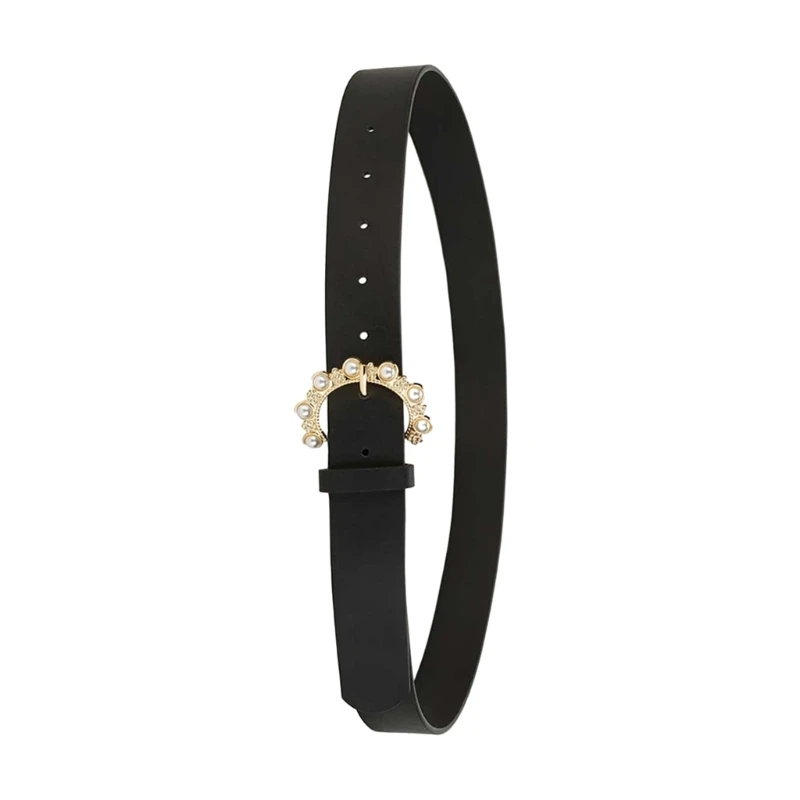 

Designers Pin Buckle Belt Aesthetic PU Belt Fashion Waistband Jeans Belt Waist Decor Lady Clothing Accessory