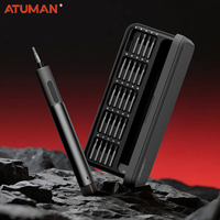 ATuMan 25 in 1  Electric Screwdriver Set Two Speed Adjustment Magnetic Screwdriver Rechargeable Precision Repair Tools