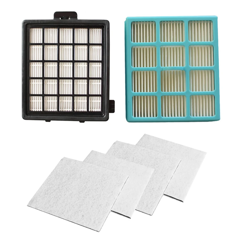 2Pcs Hepa Filter & 4Pcs Motor Cotton Filter For  FC8134 FC8135 FC8136 FC8142 FC8146 FC8148 FC8140 FC8144