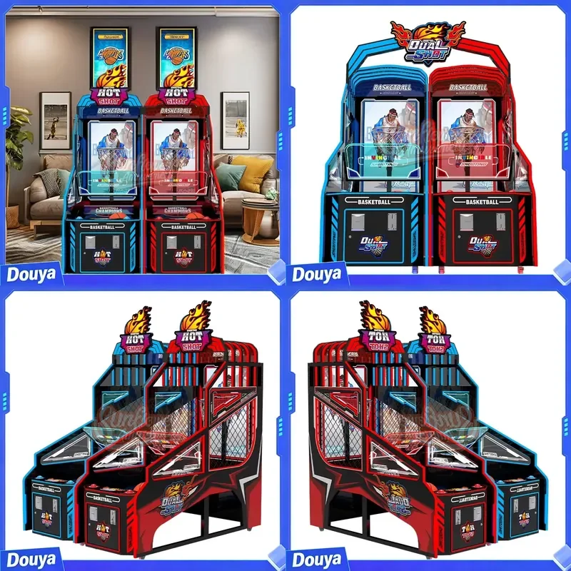 Hot Coin Operated Games Basketball Hoop Machine Children Basketball Shooting Machine Kids Game Machine Hot Shot