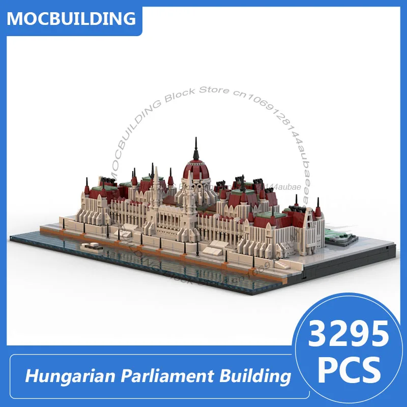 Hungarian Parliament Building 1:800 Scale Architecture Display Model MOC Blocks DIY Assemble Bricks Creative Toys Gifts 3295PCS