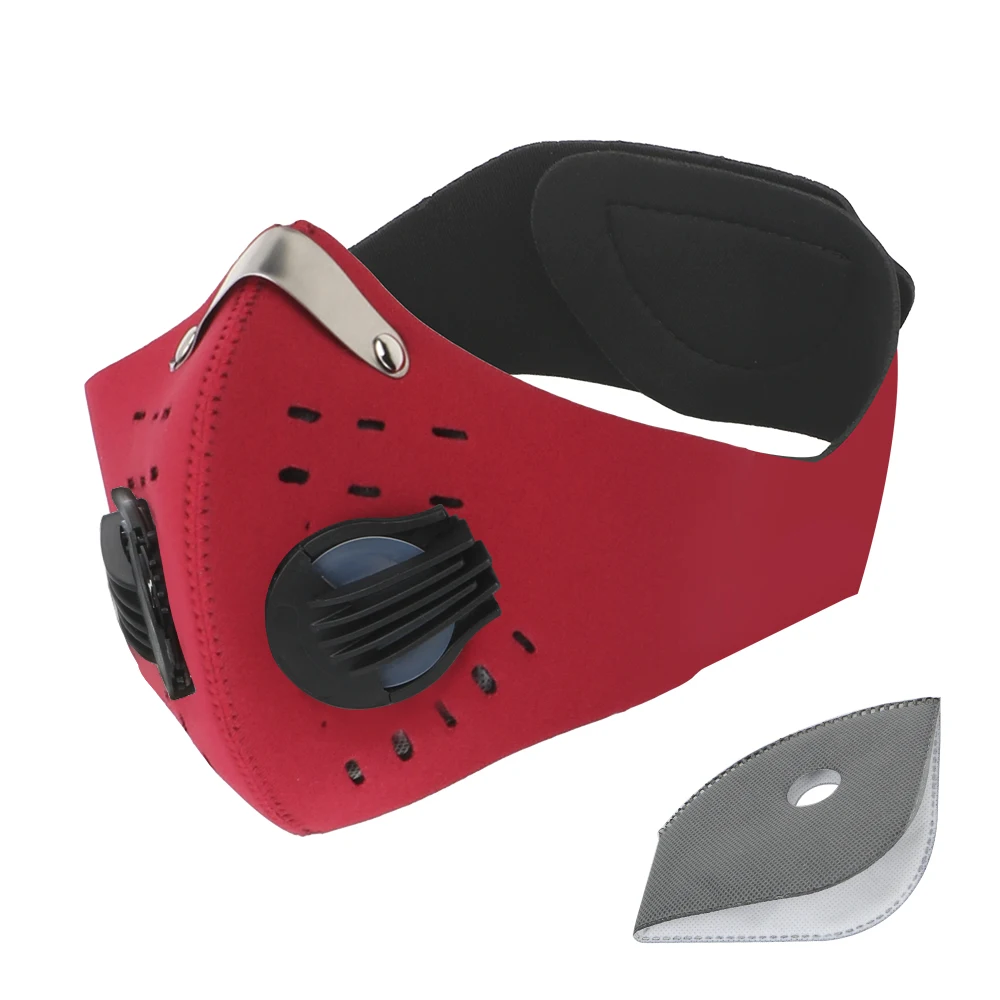 Protective Cycling Mask Cycling Mask With Filter Activated Carbon Anti-Pollution Masks Breathing Valve