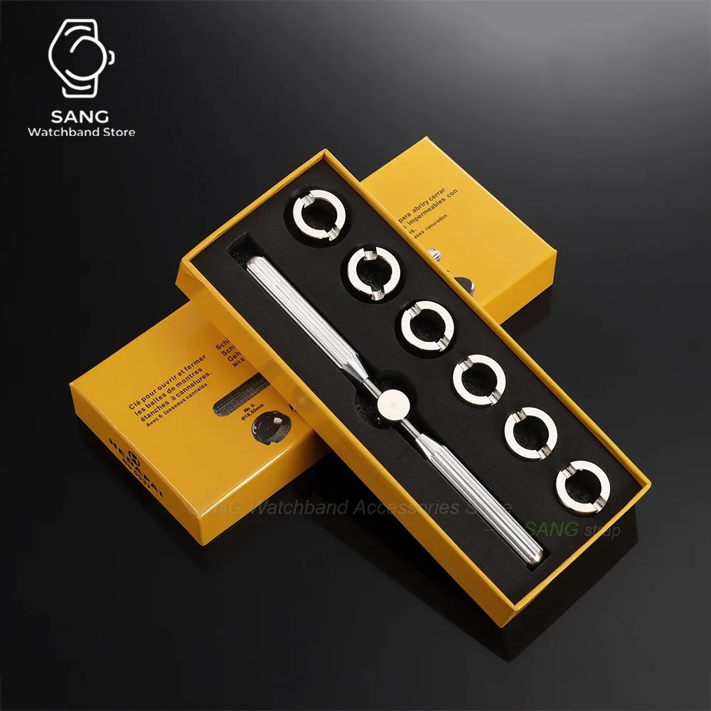 5537-6 Alloy Professional Watch Back Cover Remover Opening Tool Screw Wrench Opener Watchmaker Repair Tool Accessories for Rolex