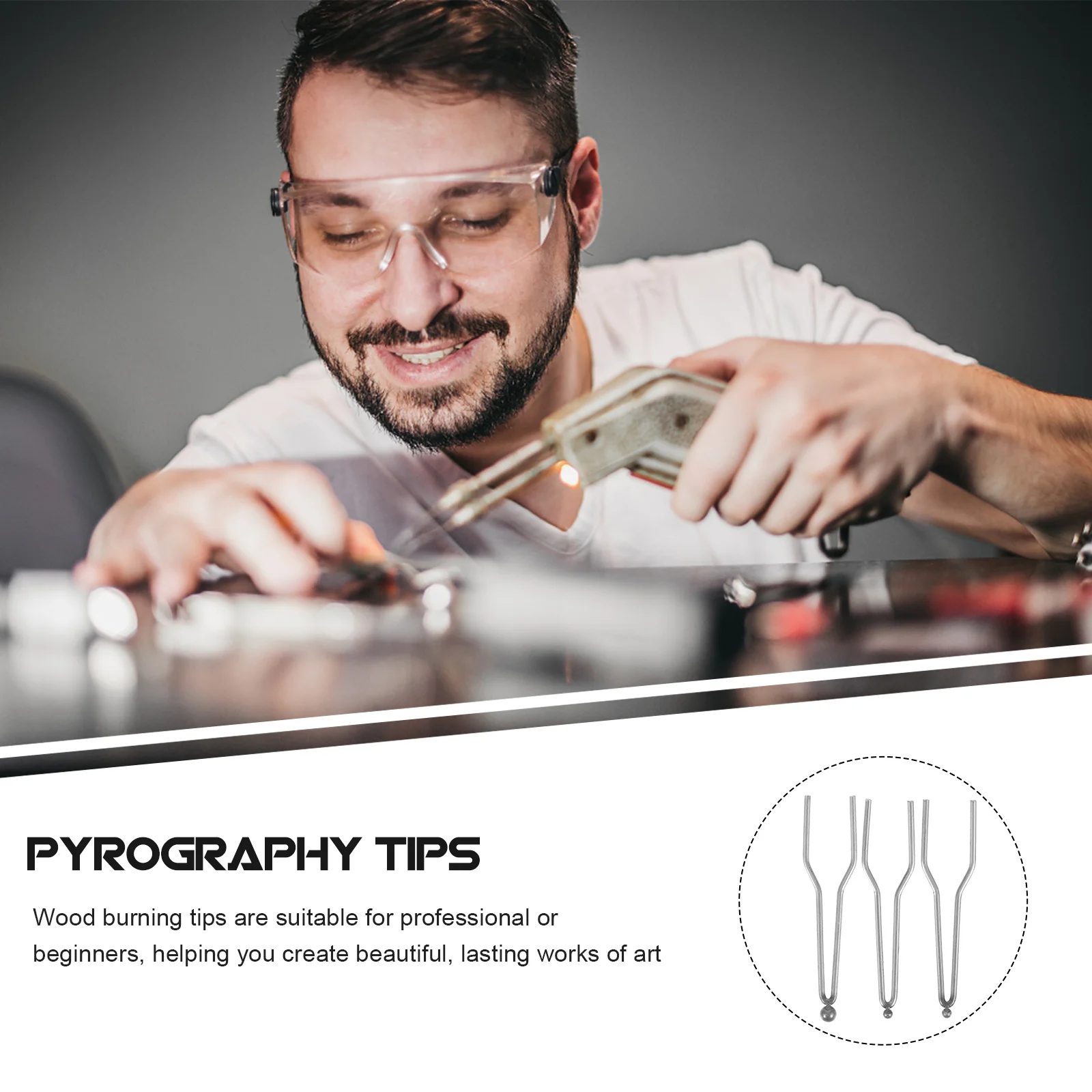 

Pyrography Wire Tips Heat Resistant Wood Burning Pen Nibs Set for Woodworking Tool Kits Marking Craft Projects