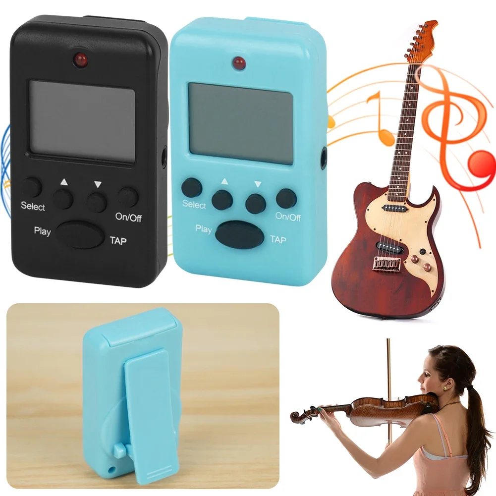 Electronic Metronome Professional Portable Pocket Metronome Loud Sound Mini Digital Rhythm Metronome for Piano Guitar Flute Drum