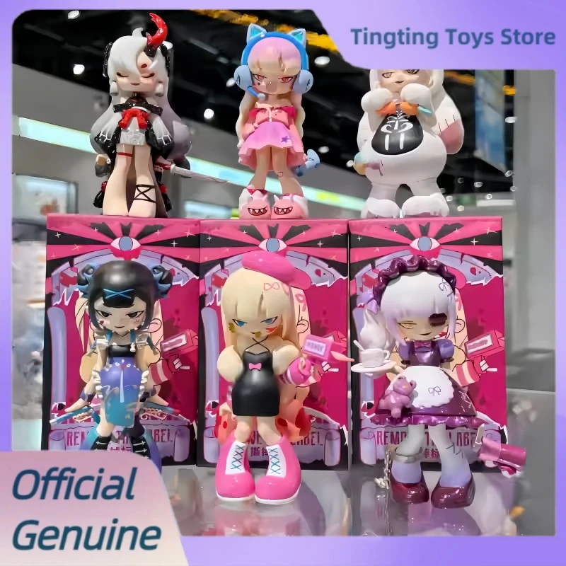 Подлинная слепая коробка Yandere Girls V2, отрывная серия этикеток, загадочная коробка, фигурка в темном стиле, настольная коллекция, декор, игрушка-кукла