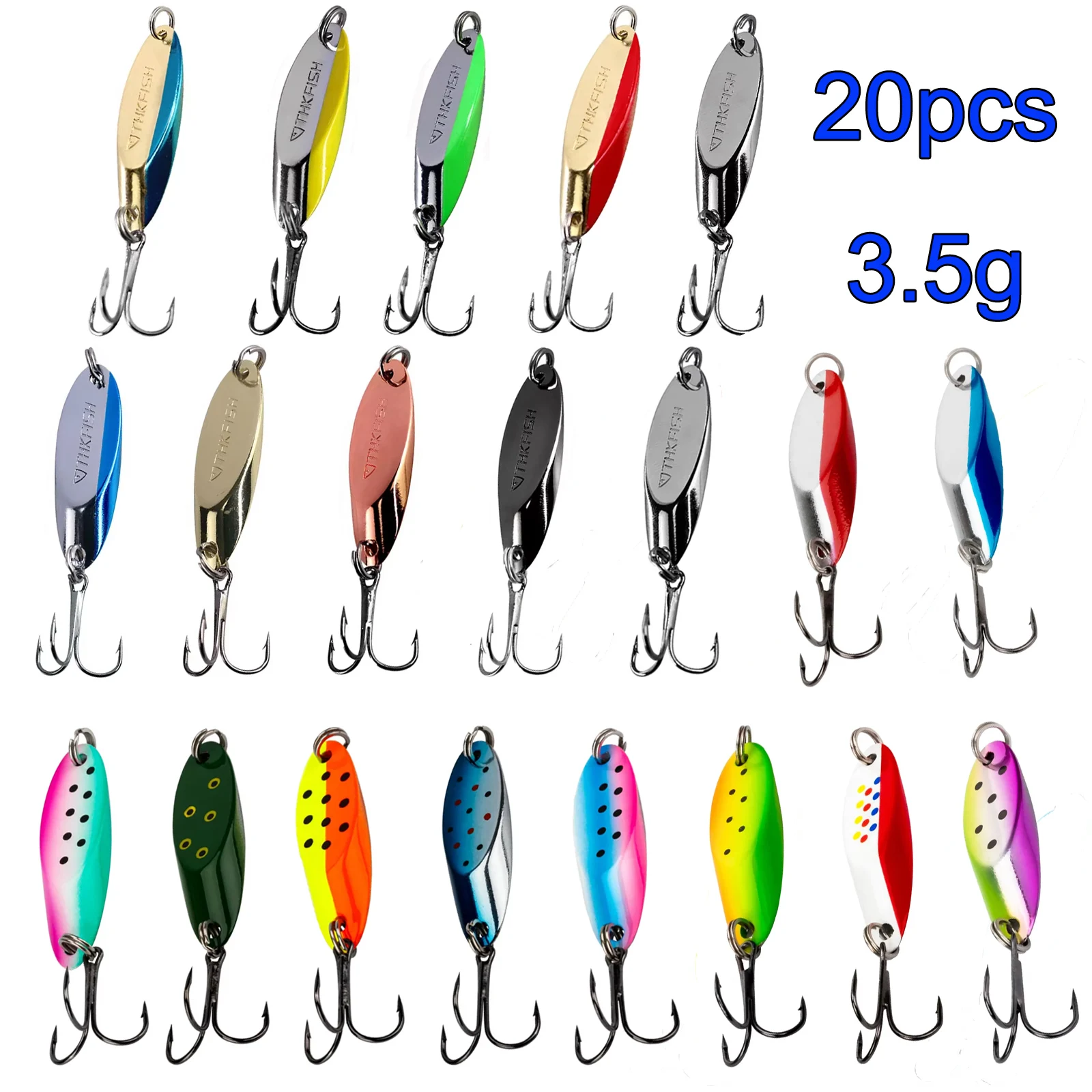 Señuelos para trucha con cucharilla giratoria y lentejuelas – Kit - imagen 2