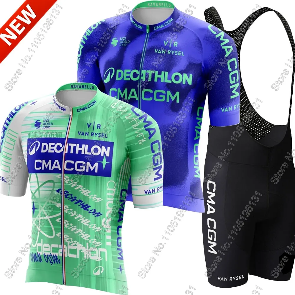 

France Tour 2026 CMA-CGM Team Комплект велосипедного трикотажа Одежда для велоспорта Мужская летняя рубашка для шоссейного велосипеда Костюм Велосипедные шорты Одежда для горного велосипеда
