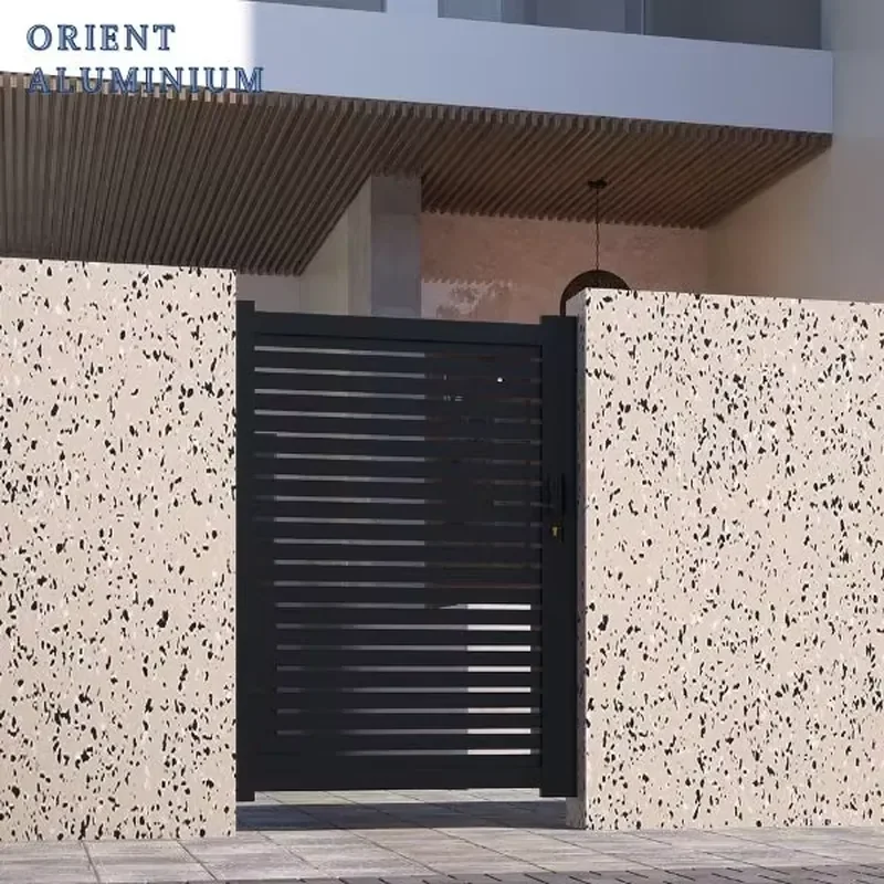 2026 Driveway Aluminium Metal Gates and Fences Swing Single Gate Small Latest Main Gate Designs for Yard