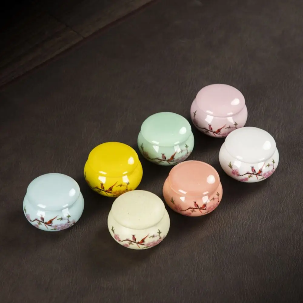 

1Pc Ceramics Nail Cup with Lid Acrylic Liquid Powder Ceramic Cup Nail Art Acrylic Liquid Powder Porcelain Dish Container