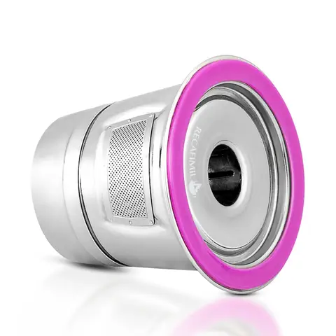 Tazza K riutilizzabile in acciaio inox capsula di caffè tazza filtro a sacchetto di caffè con cucchiaio a spazzola c7.5n.