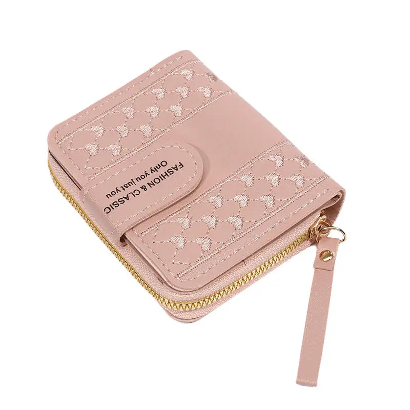 

Zipper Buckle Coin Women's Bag Short Women's Wallet New Large Capacity Fashion Simple Multifunction Clutch Unique Design