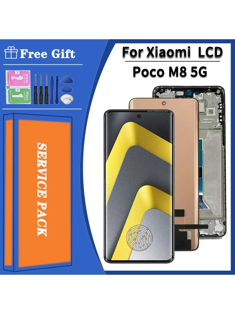 6.77'' AMOLED Ekran LCD z panelem dotykowym i digitizerem do Xiaomi Poco M8 5G, numer części 25118PC98G, zamiennik wyświetlacza — zdjęcie produktu 7