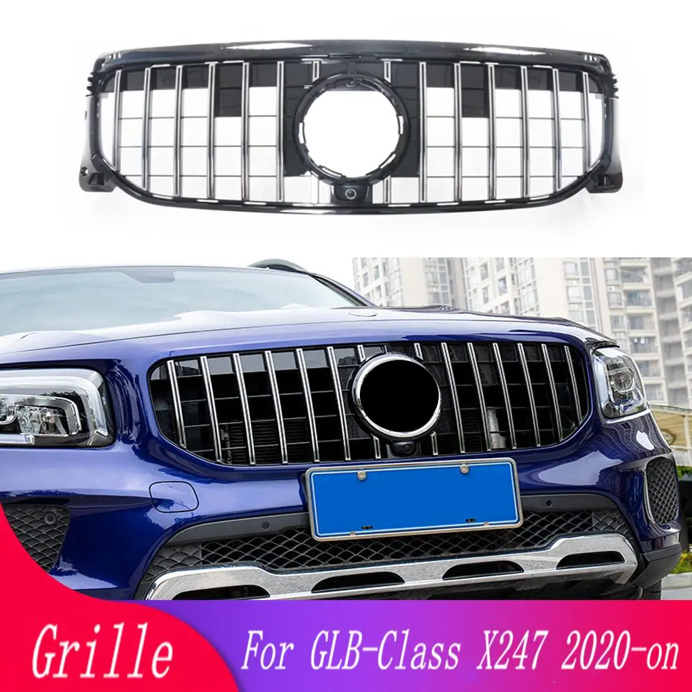 

High quality GT style front grille for Mercedes-Benz GLB-Class X247 GLB200 GLB250 2020+ car front bumper racing grill