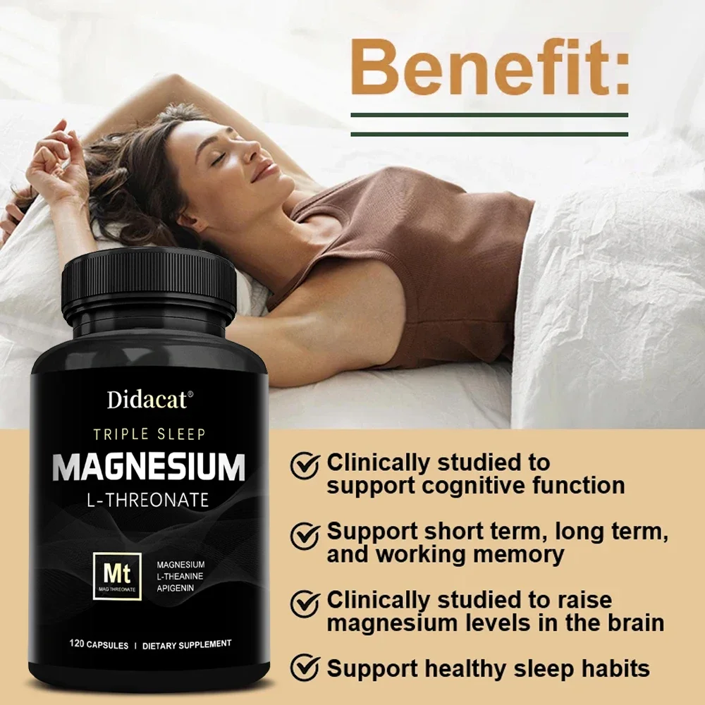 Magnesium Complex Capsules - Bone, Muscle & Heart Health Supplement, Sleep Support,Muscle Relaxation,Stress & Anxiety Relief