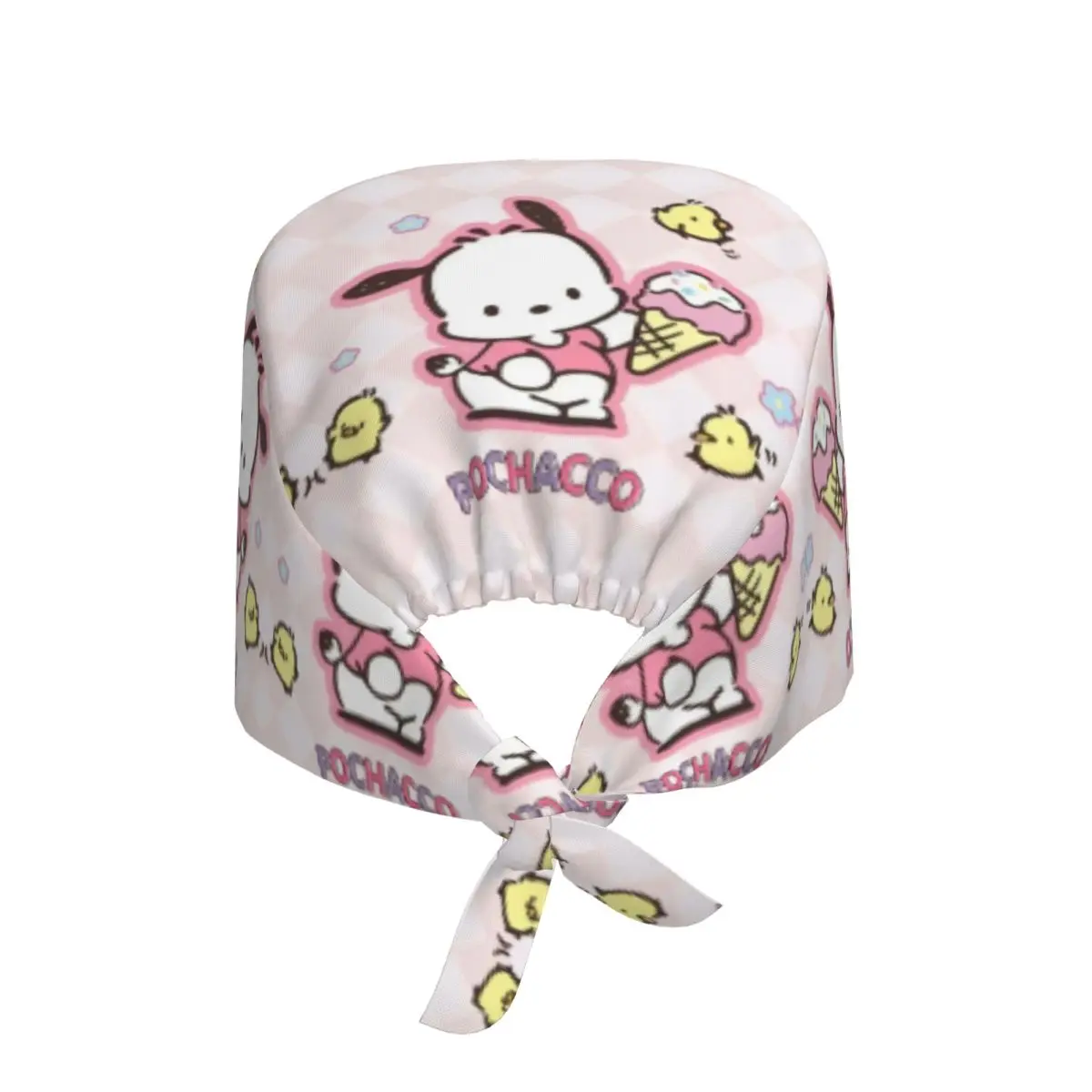 مخصص Pochacco تنفس فرك قبعة الجراحية فرك قبعات للجنسين التمريض الشعر القبعات Kawaii أنيمي العمل الدعك قبعة الطبية الجراحية