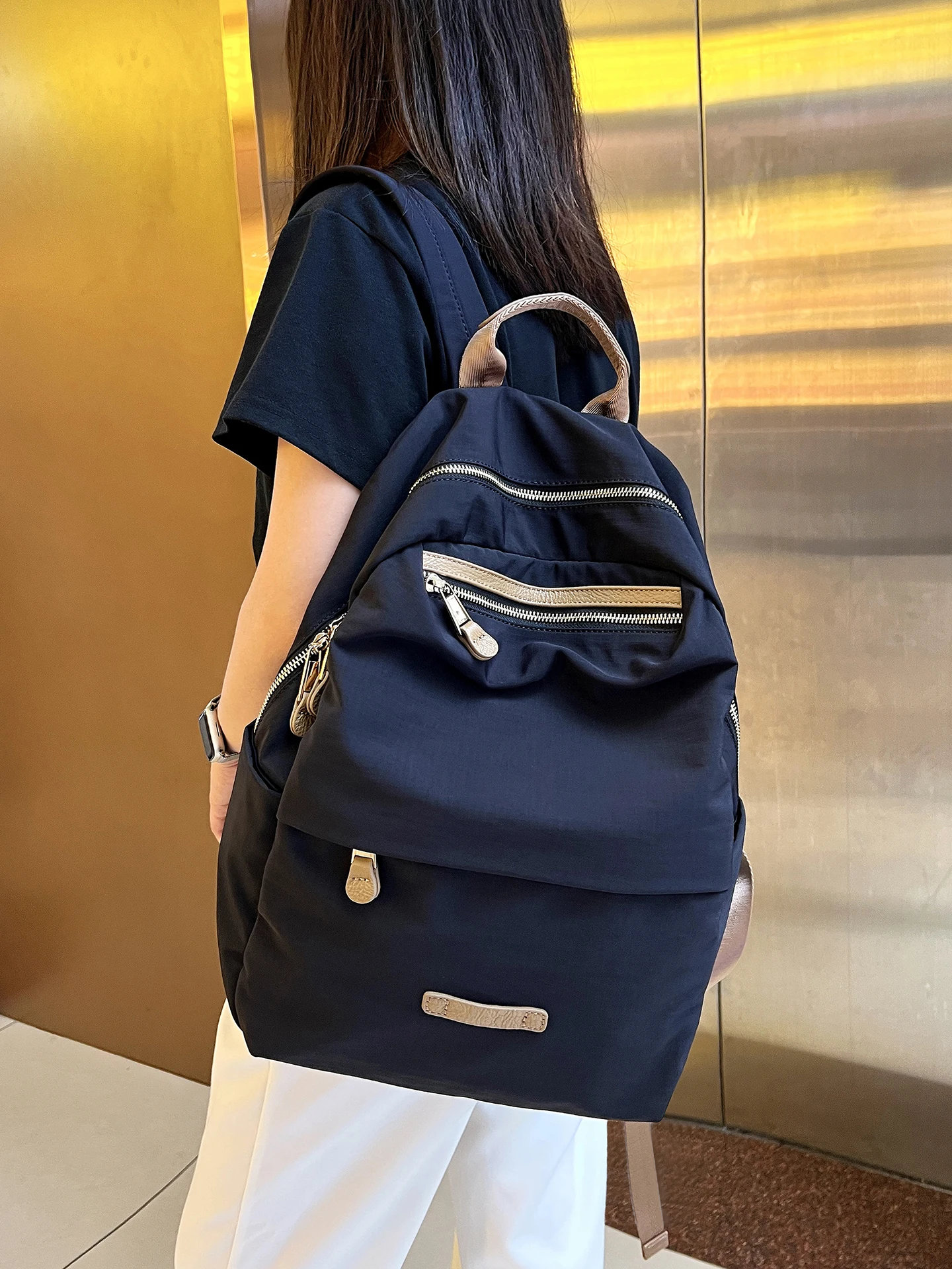 large-capacity-canvas-lightweight-dual-shoulder-bag-women's-new-versatile-high-end-feeling-backpack-commuting-computer-bag-ou
