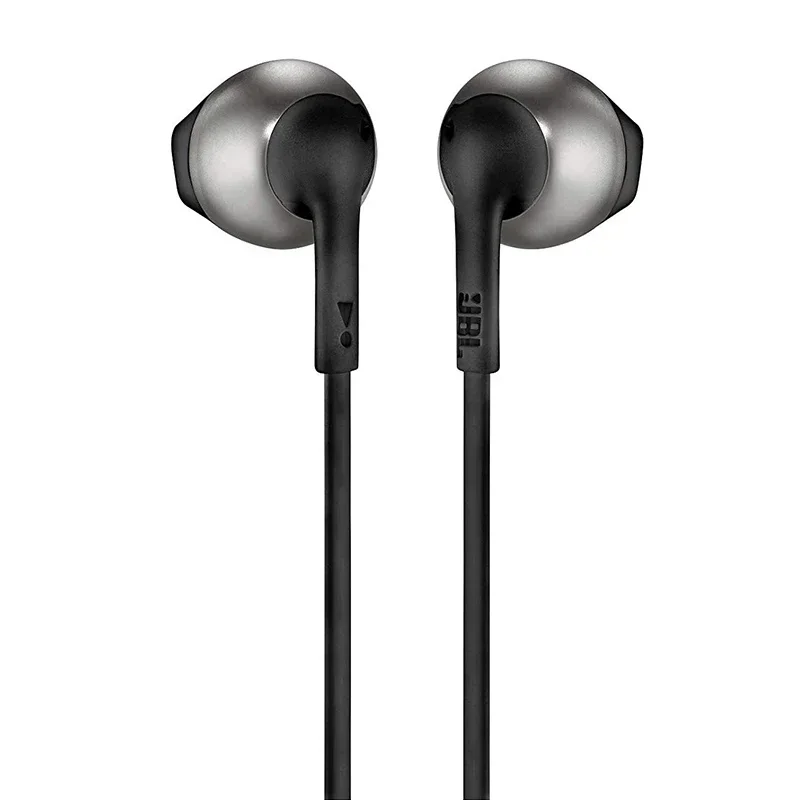 100% Original JBL T205 Earbuds Headphones with Microphone  1-button Control Hands-free Call