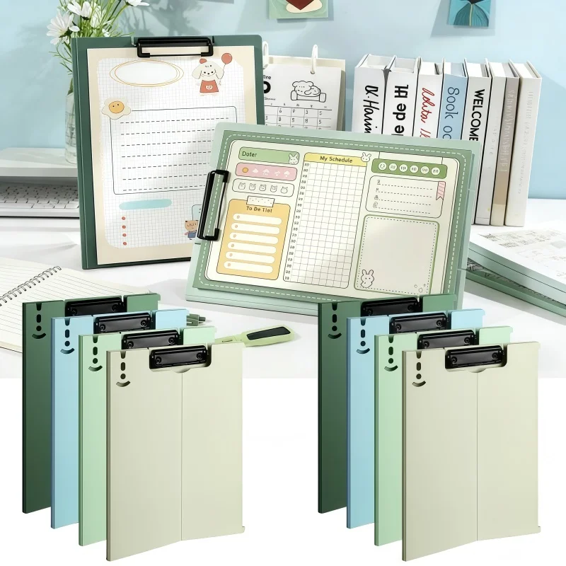 Vertikale A4-Ordner-Schreibtafel, geeignet für Prüfungspapiere, Zeichenpapiere und Blattbücher, multifunktionaler Aktenordnerblock