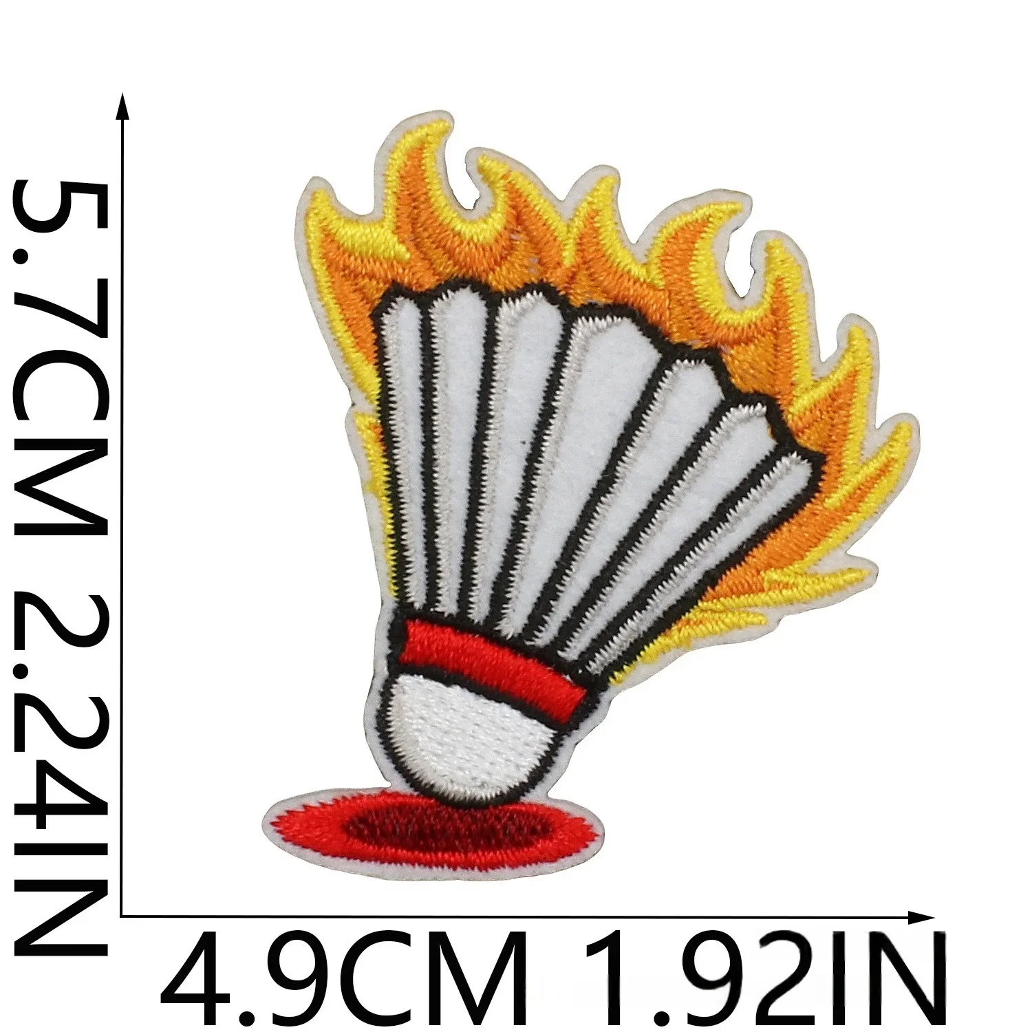 DIY Decorative Badminton Theme Embroidery Cloth Sticker Label Cat Badminton Sewing Patch Sticker Ironing Bag/hat/cloth