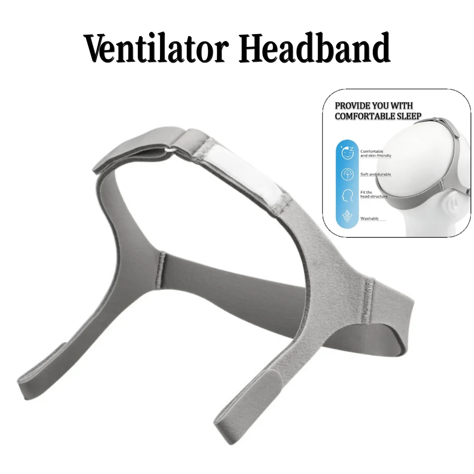 Ventilator Headband Replacement Nuance Headgear Respironics Gel Nasal Pillow CPAP Mask Adjustable Head Strap