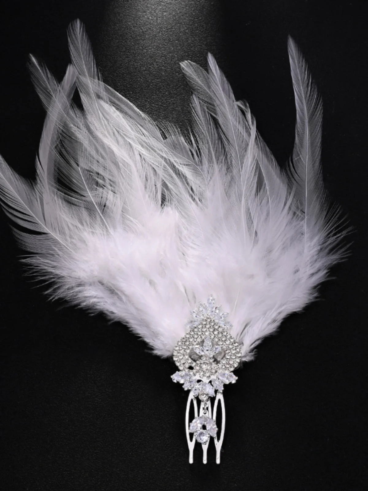 

Новая заколка для волос с перьями, свадебные аксессуары для волос, украшения для волос, украшение из перьев, свадебный головной убор