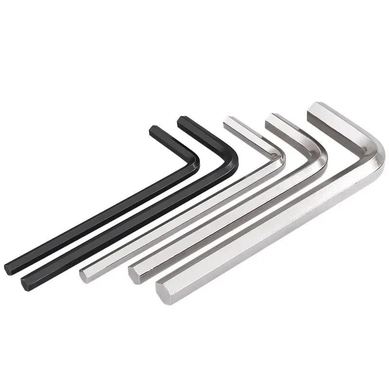 1~10Pcs Hex Wrench 0.9/1.27/1.5/2/2.5/3/4/5/6/8mm Alloy Steel Hex Wrench L Handle Hexagon Keys Allen Wrench Bike Repair Tools