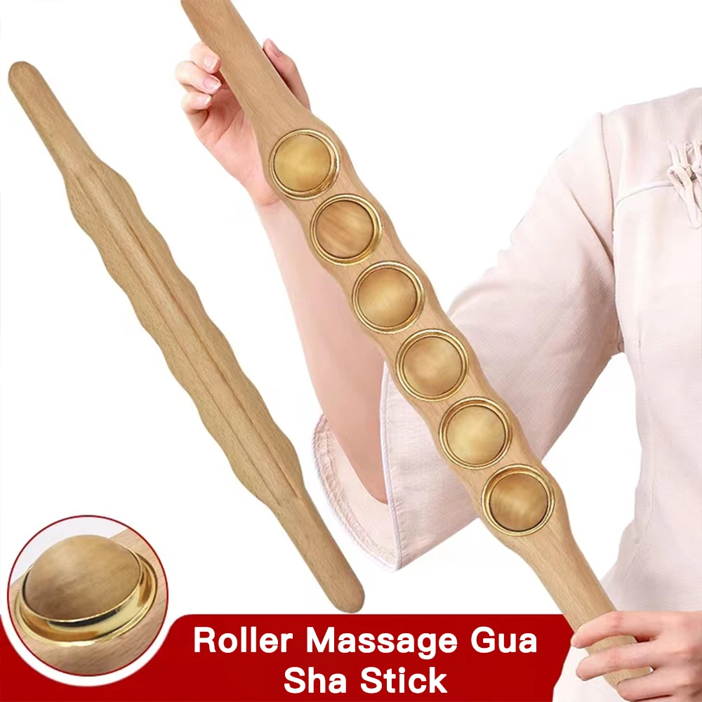 

Gua Sha Wood Therapy Madertherapy Rolling Massager Wooden Massage Roller Stick for Lymphatic Channel Gua Sha Wood Stick Slimming