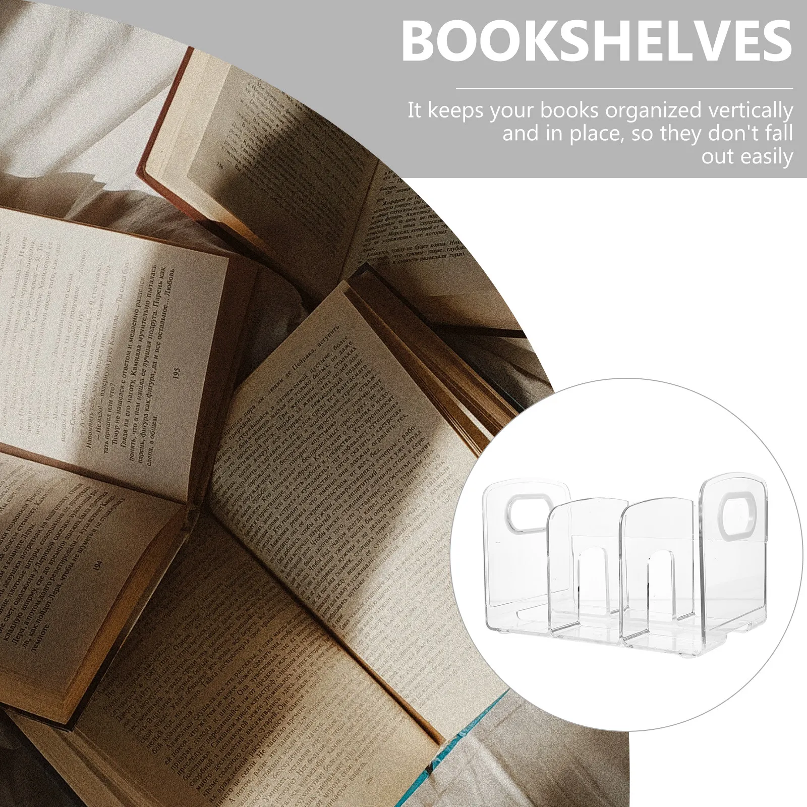 

Пластиковая подставка для книг в минималистичном стиле, декоративный органайзер для файлов, удобный держатель для книг для рабочего стола и офиса