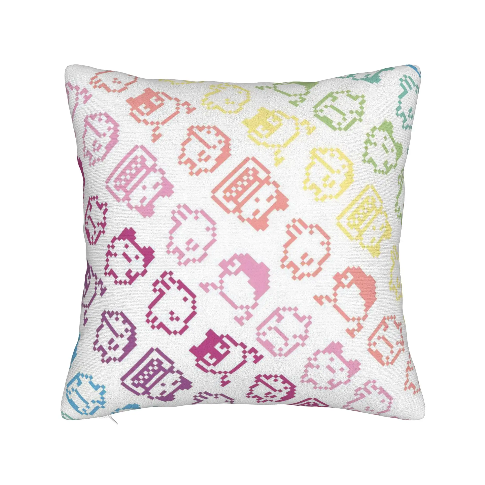 Decorative Pillow Cover Cartoon T-Tamagotchi Stuff Home  Pillow Case Cover Zippered Multiple Sizes