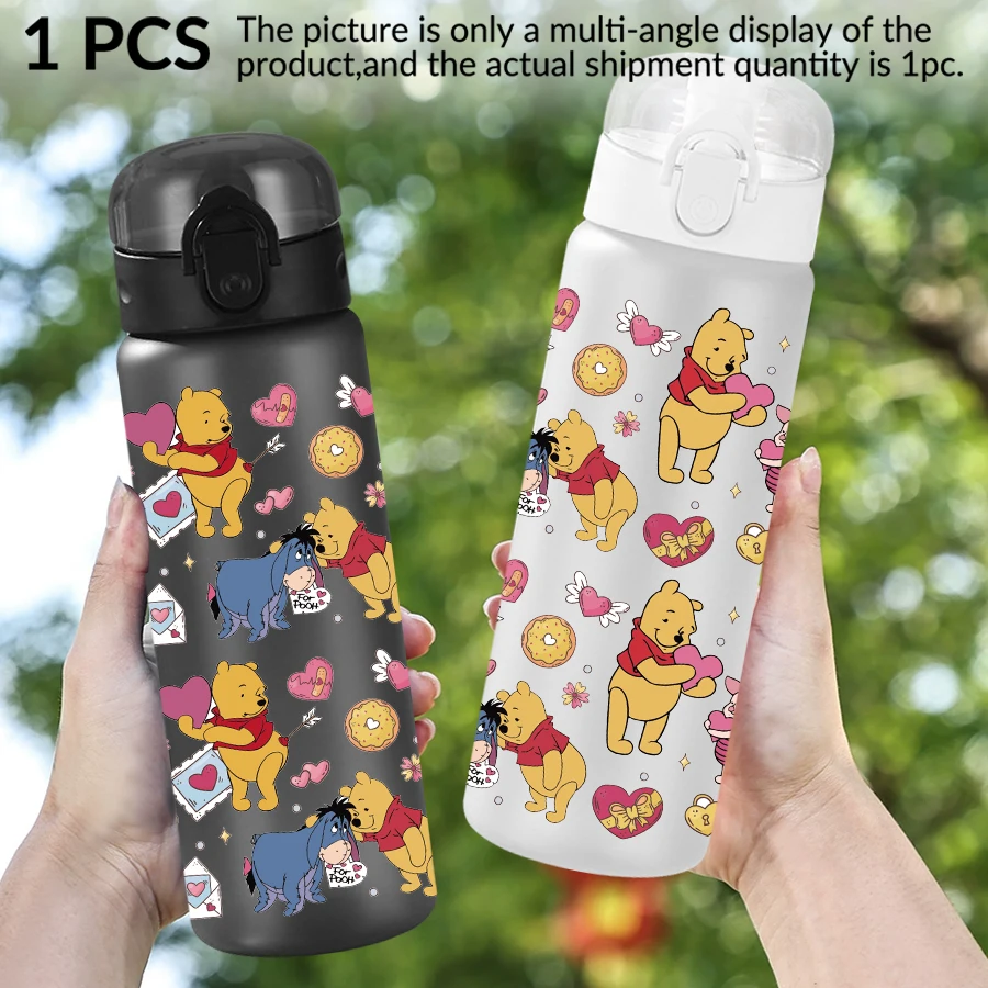 Bouteille d'eau en plastique Disney Winnie l'ourson/abeille/Motif 26oz, tasse de sport comme cadeau d'anniversaire/retour à l'école, 1 pièce