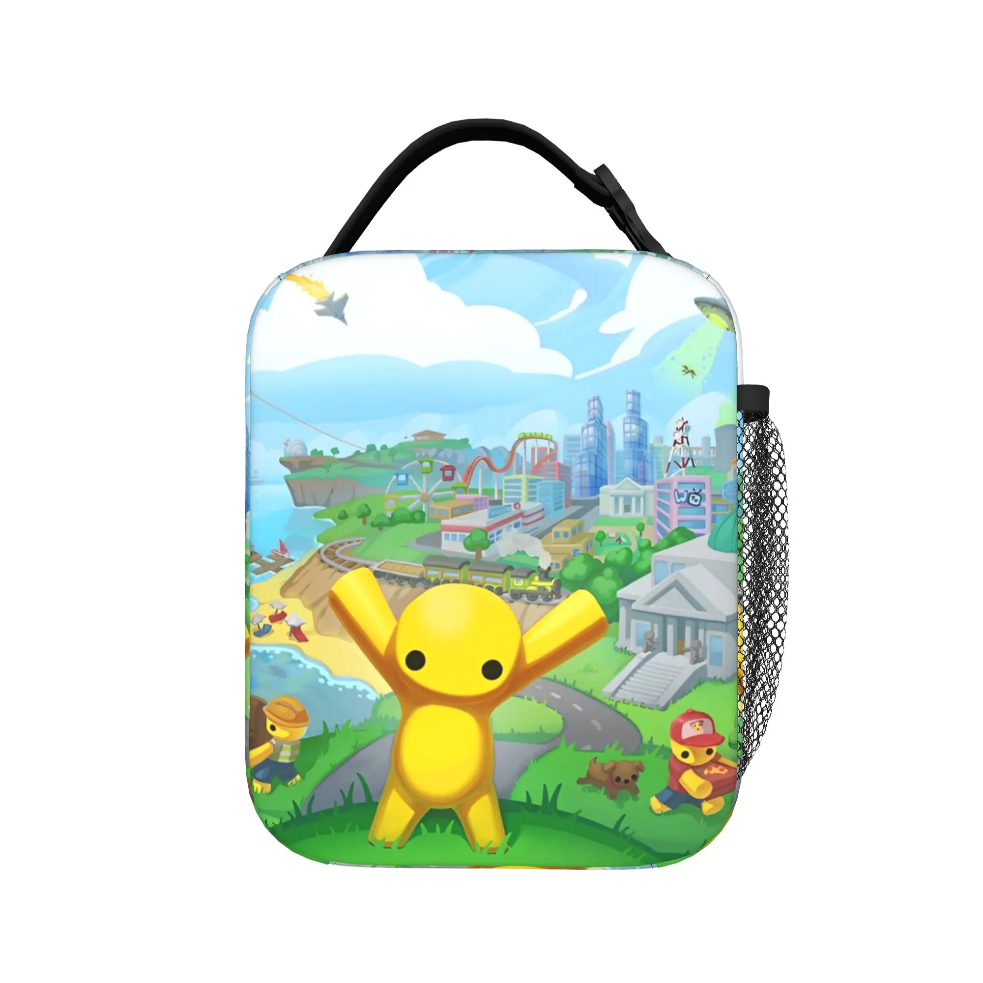 Wobblys Life Gaming Funny Insulated Lunch Bag Portable Hot Games Reusable Cooler Bag Lunch Box Tote Travel Food Storage Bags