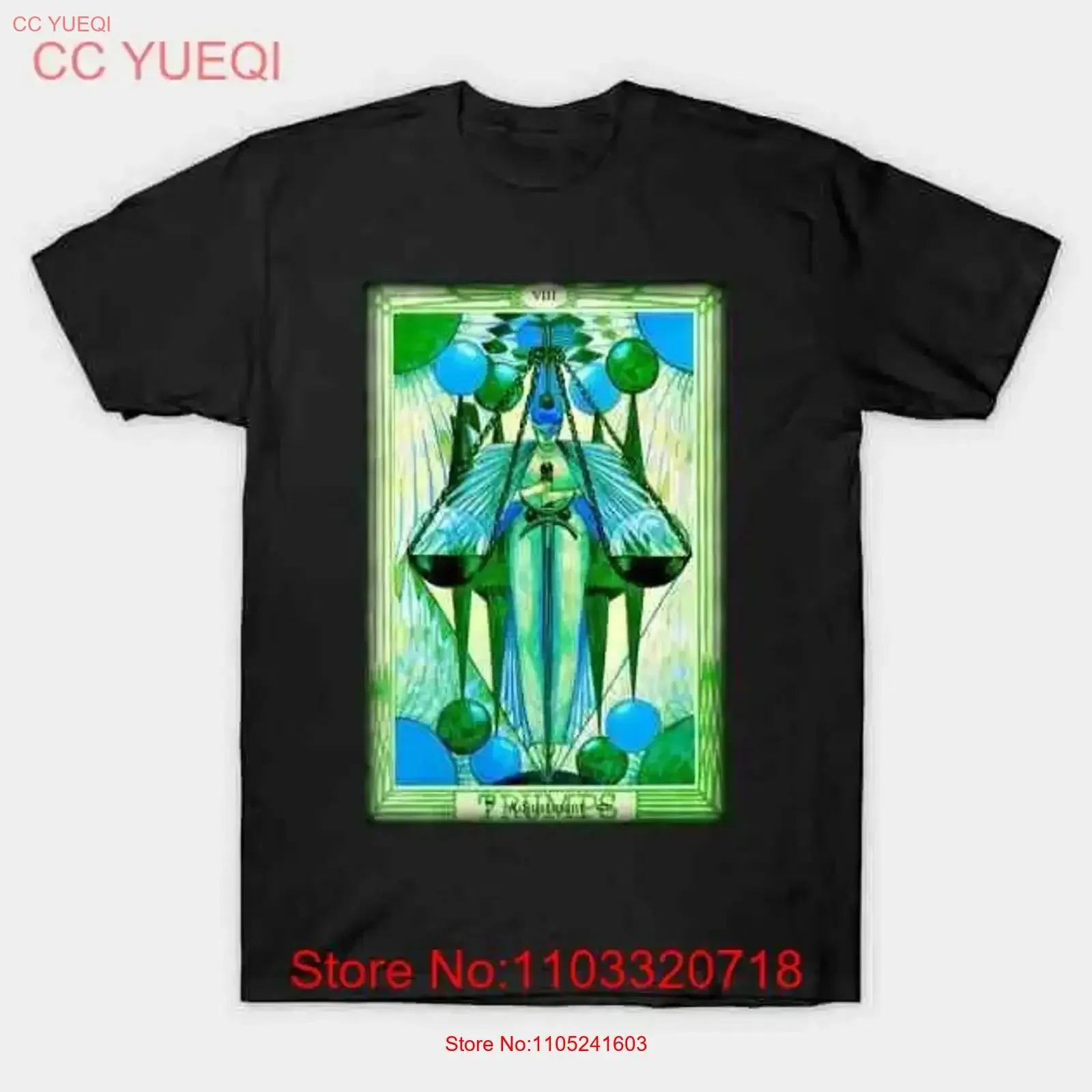 Thoth Tarot VIII Adjustment T Shirt S 5XL vintage Washed Soft Breathable Slightly designer clothes Comfortable Versatile