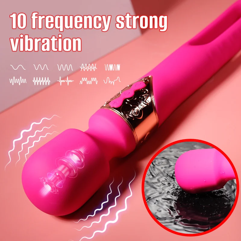 Patting AV Vibrator for Women AV Stick Magic Wand Clitoris Stimulator G Spot Massager Female Masturbator Dildo Sex Toy for Adult