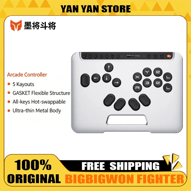 

Игровой контроллер BIGBIGWON Fighter Arcade Controller Hitbox для ПК, Steam, Android, Switch 2, Street Fighter 6, Iron Fist 8, Fighting 97