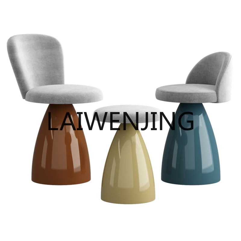 

RWJ Single Armchair Home Dining Chair Leisure Chair Cream Style Bedroom Make-up Chair