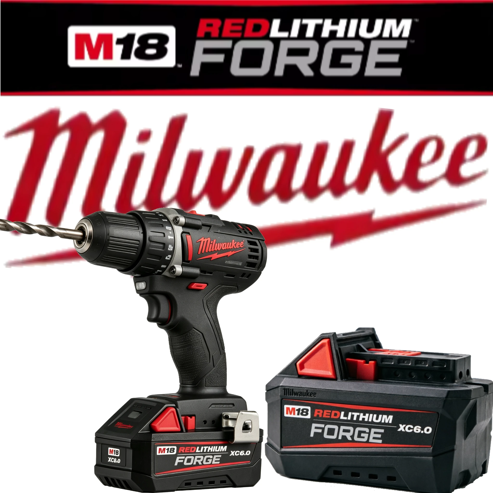 

Original M18 Milwaukee FORGE Battery 6000mAh M18B6 M18B5 Suitable for Milwaukee 18v Power Tools Rechargeable Lithium Battery