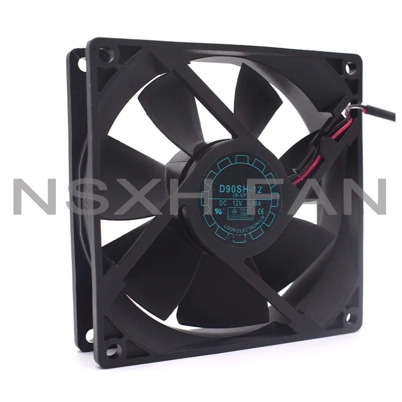 USADO 9025 12V 0.27A Ventilador, 3 Linhas, D90SH-12, ATX