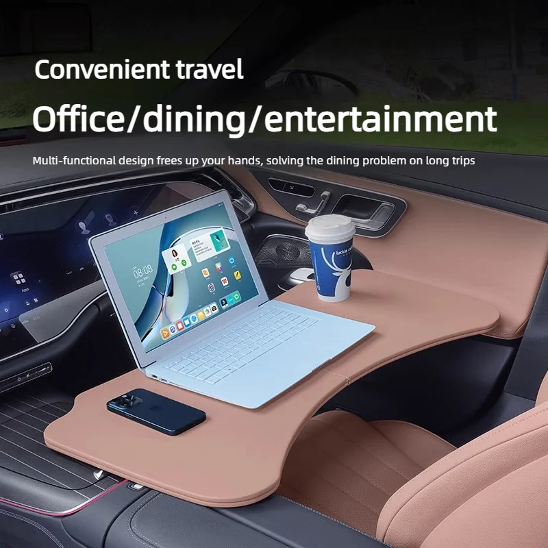 For Deepal Folding Car Table Tray Portable Vehicle Dining Table Food Meal Tray Armrest Desk Interior Accessories