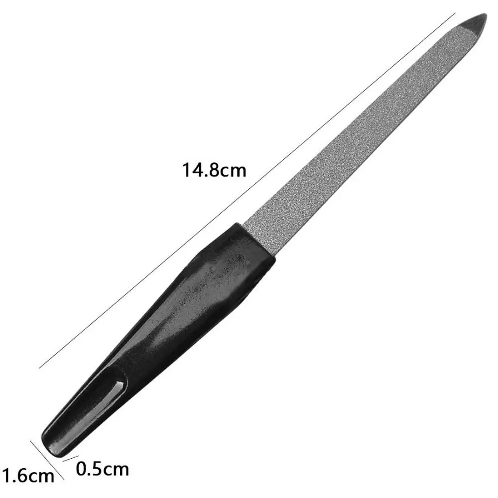 1Pc Stainless Steel Files Nail File Buffer Metal Grinding Sanding Manicure Pedicure Scrub Nail Art Tools Manicure Pedicure Tools