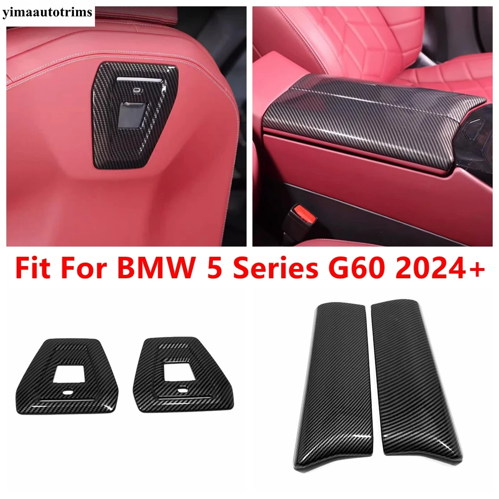 

Car Seat Backrest USB Port Decorative Panel / Central Control Armrest Box Cover Trim Accessories For BMW 5 Series G60 2024 2025